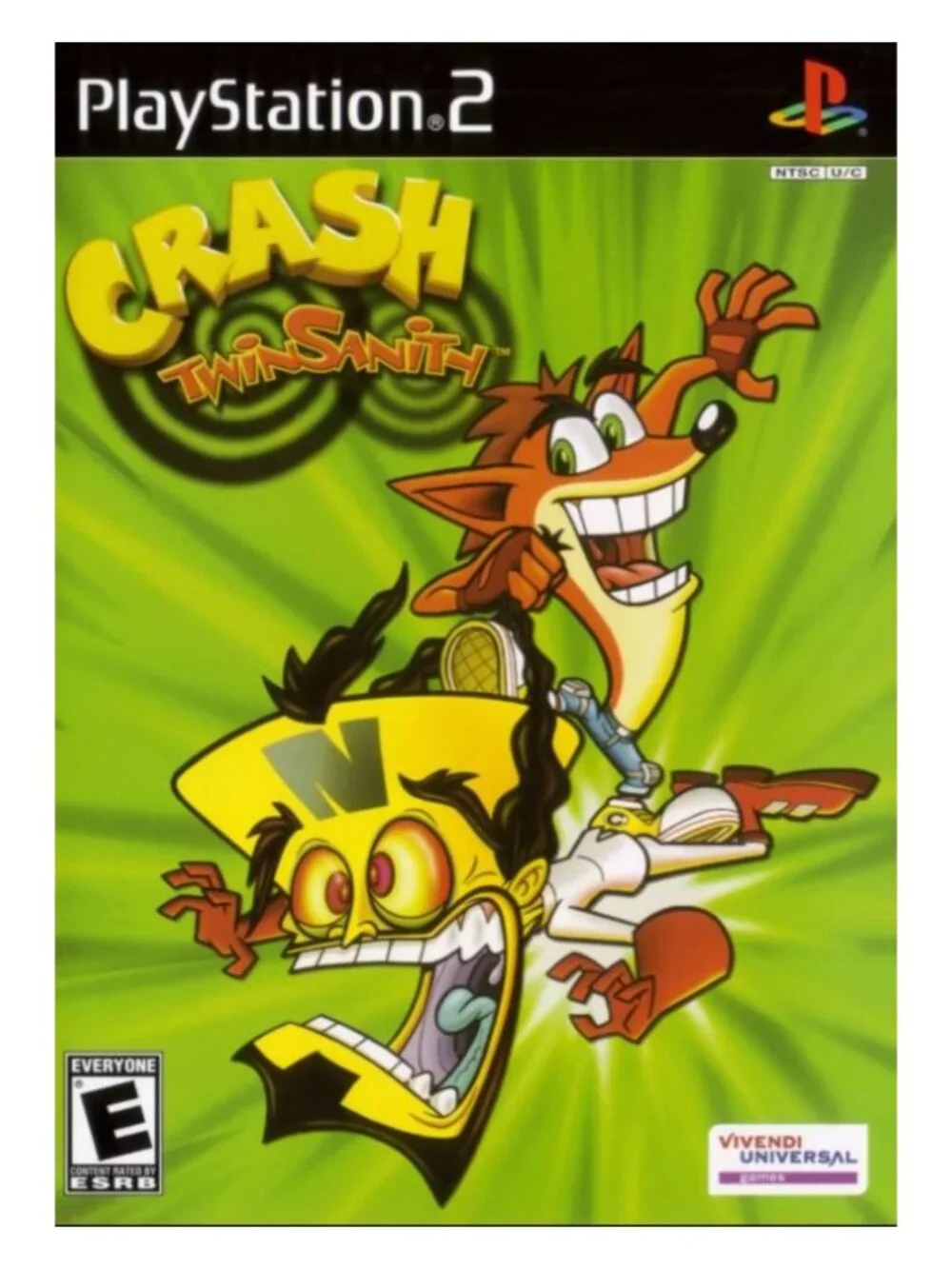 Crash TwinSanity (Sony PlayStation 2, 2004) - Good Condition - PS2 Crash Bandico